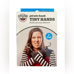 Tiny Hand Pirate Hooks  - Costume GaG Joke Prank Puppet Magic Toy - BigMouth Inc